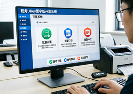 税务Ukey开票助手：批量开票、批量打印、自动推送、自动回写